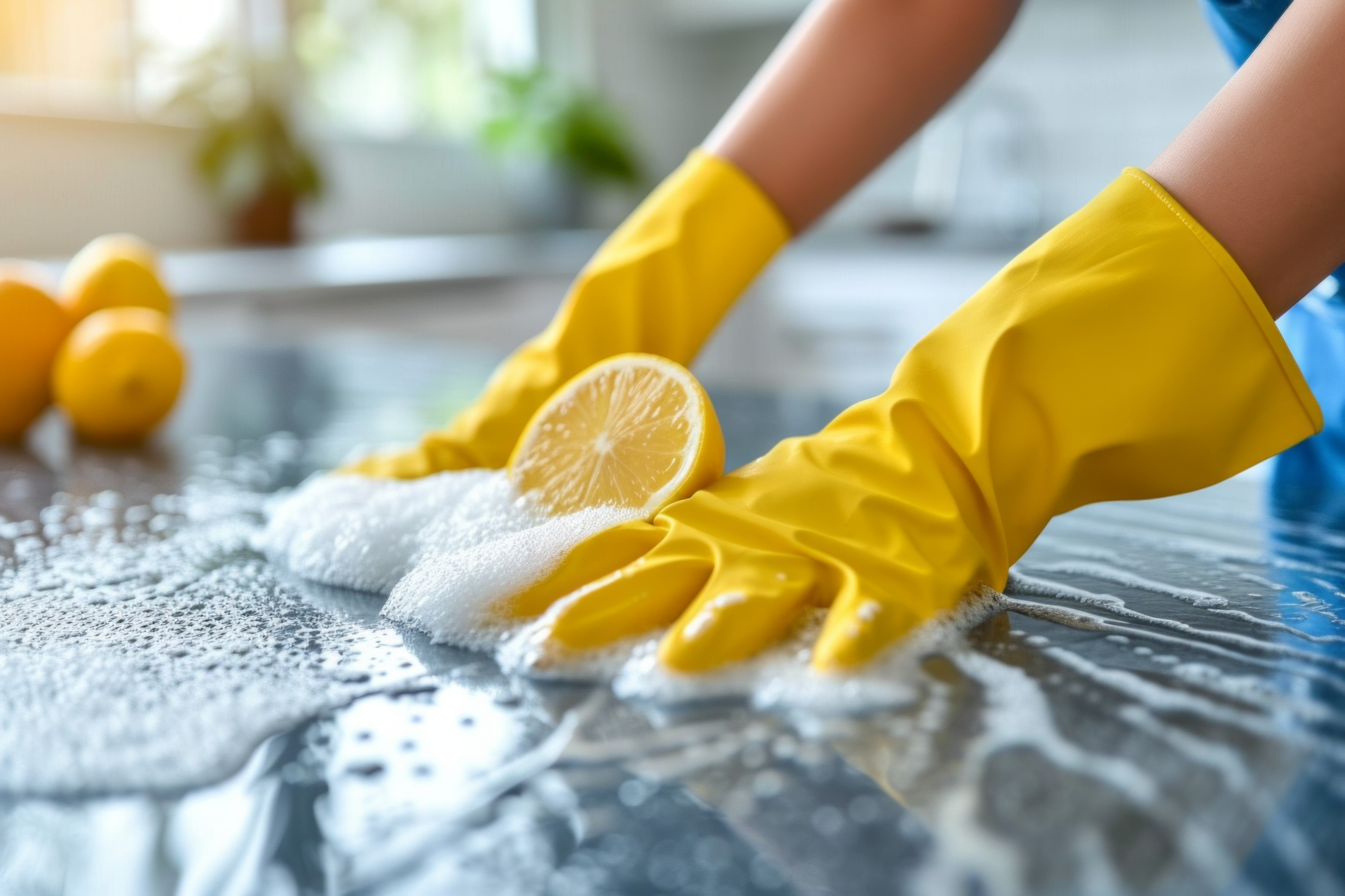 Image of an air conditioning unit being cleaned